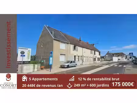 vente immeuble 0 pièces 200 m² à coulanges-lès-nevers (58660)  175 000 €