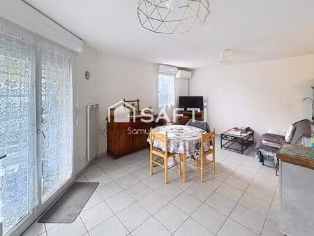 cazeres - appartement t3 meublé rdc climatisé  véranda  jardin 150m²