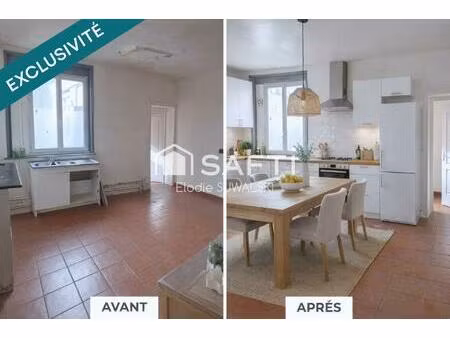 maison 4 chambres avec jardin dans secteur calme du valenciennois