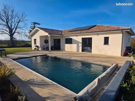 maison contemporaine de 2022 avec piscine – 120 m² habitables – terrain 1 532 m² – vente e