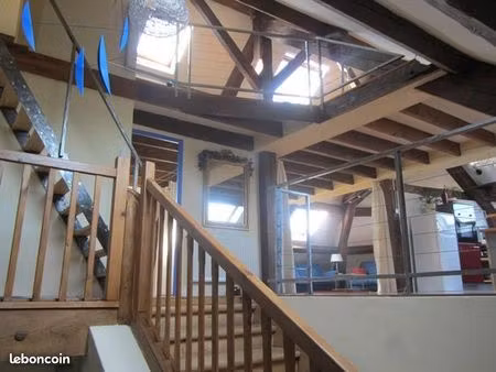 rare belfort centre ville - garet3 loft meublé duplex 105 m2