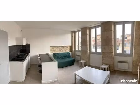 appartement 1 pièce 27 m² - refait à neuf - dpe classe c