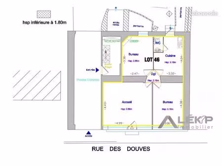 immeuble 65 m² redon
