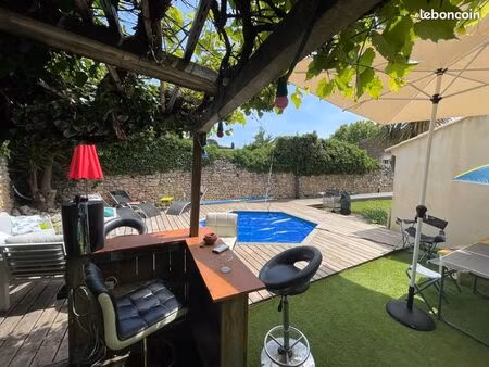 maison 140 m² poussan centre