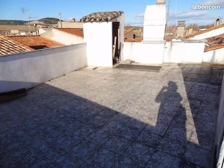 appartement lumineux avec terrasse exceptionnelle de 40 m² – cœur de frontignan
