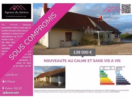 pavillon 6 pièces 120 m²