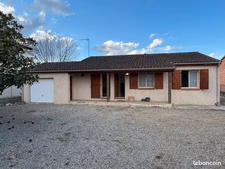 charmante ville t4 de plain pied avec grand terrain à martres tolosane