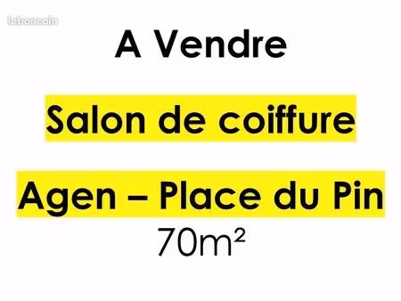 opportunité investisseur - salon de coiffure agen
