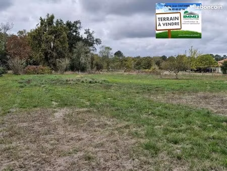 terrain 804 m² saugnacq et muret