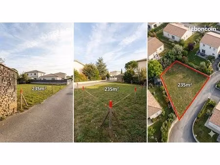 terrain 235m² à bâtir