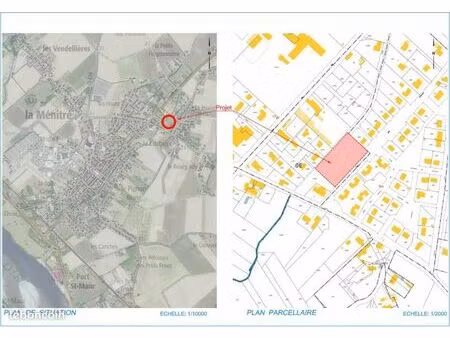 terrain 581 m² la menitre