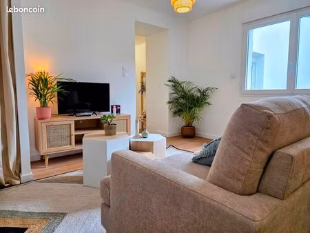 t2 meublé centre rosporden avec jardin 150m²