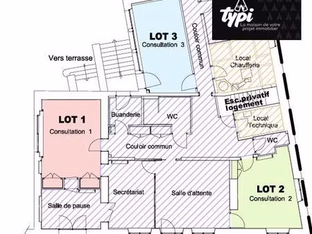 local 120 m² hennebont