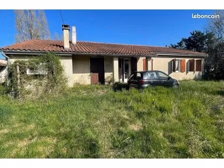 maison 85 m² + garage – grand terrain 1600 m² – prix sacrifié
