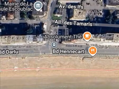 la baule 2 pièces en sous-sol : 15m² (2×7 5m²) + sanitaire 2 5m² + placard 2 5m²  quartier