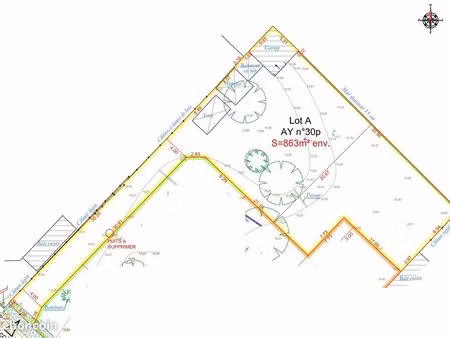 terrain 863 m² pont saint martin