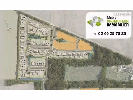lotissement de 40 terrains de 300 m² à 468 m²  viabilisés  libres de constructeur