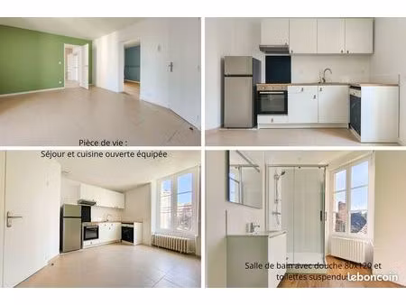 beau t2 bis 49 m² avec cuisine équipée et fibre – faubourg château-gontier