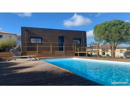 maison d’architecte contemporaine 162 m² – 4 chambres + studio indépendant – piscine – hau