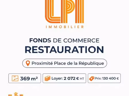 fonds de commerce  restauration 369 m² essey-lès-nancy