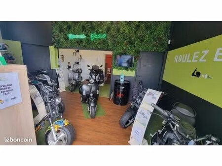 fond de commerce - scooter moto électrique