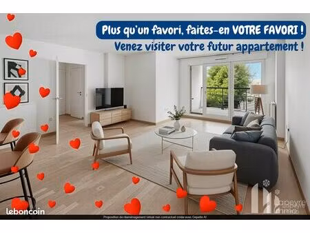 appartement 3 pièces 64 m²