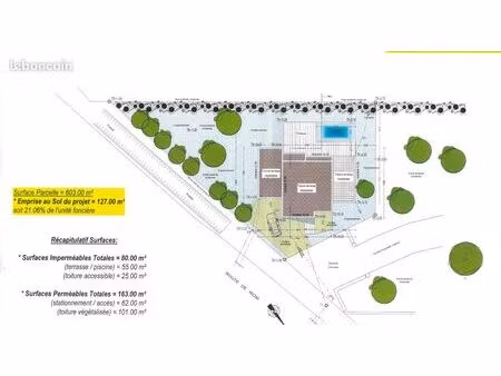 terrain + maison vu dégagé puy de dômes