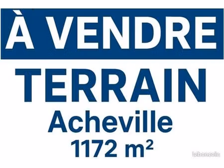 terrain à bâtir sur acheville