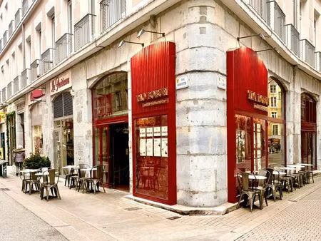 restaurant 100 m² – emplacement n°1 hypercentre grenoble – terrasse – 125 000
