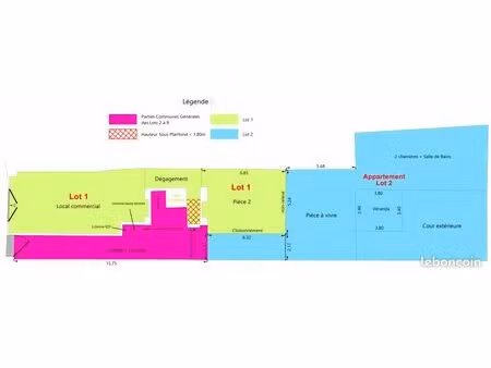 murs commerciaux 258 m² bagnères-de-bigorre