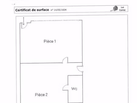 a vendre fond de commerce 43m2