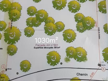 terrain 1030 m² coulogne