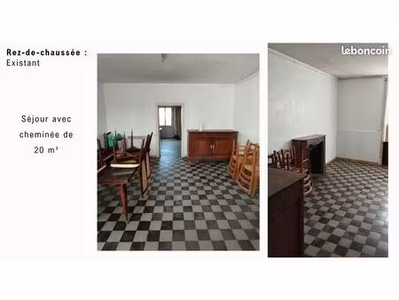 maison de village à rénover avec jardin - 110 m²