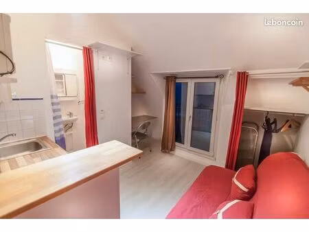 studio meublé 12m² paris 16ème - muette