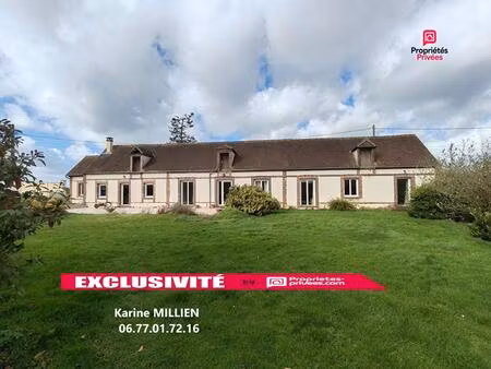 dampierre sur avre 28350 maison individuelle de style longère rénovée - plain-pied - 4 cha