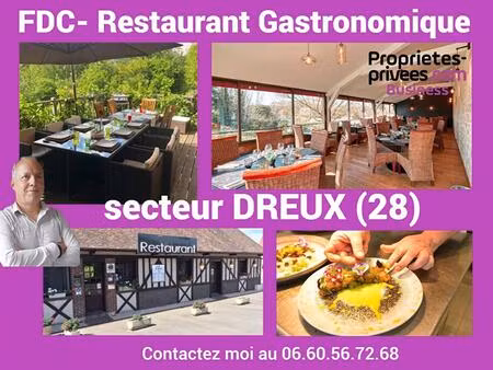 secteur dreux - restaurant gastronomique 100 couverts avec terrasse
