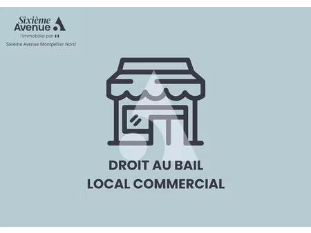 juvignac - droit au bail local commercial de 62 m² avec vitrine  extraction et stationneme
