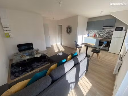 appartement meublé 40 m² avec balcon + cave – centre d’audincourt – garage possible en plu