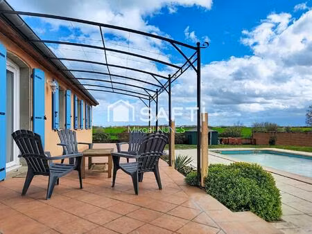 saint-lys - maison t5 de 123 m² -piscine- 4 chambres.