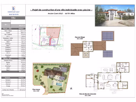 achat terrain 2 414m² millas 66170