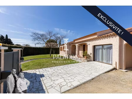 pélissanne – maison de plain-pied avec jardin  proche colline