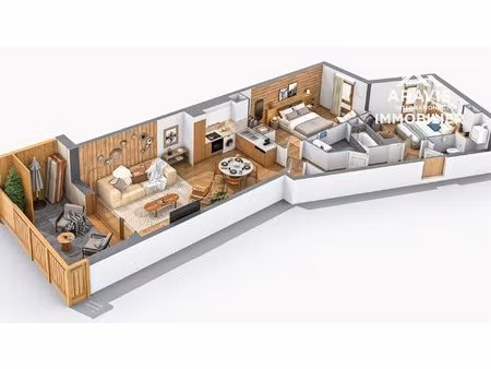 bel appartement t3 au coeur du village