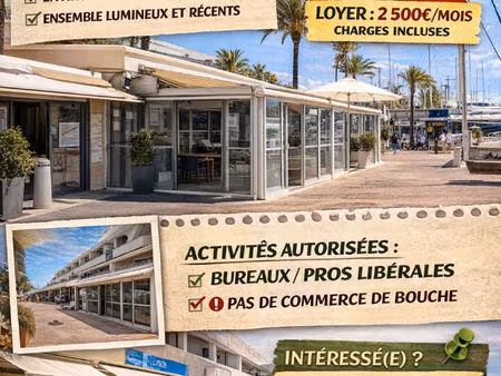 la grande-motte - local commercial 60 m² + véranda 25 m² -emplacement n°1