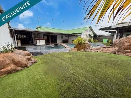 maison t5 + bureau avec piscine  terrasse et jardin