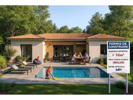 terrain avec maison neuve à vendre