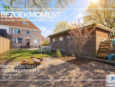 maison à vendre à ruddervoorde € 368.000 (lm259) - perspectief vastgoed | zimmo