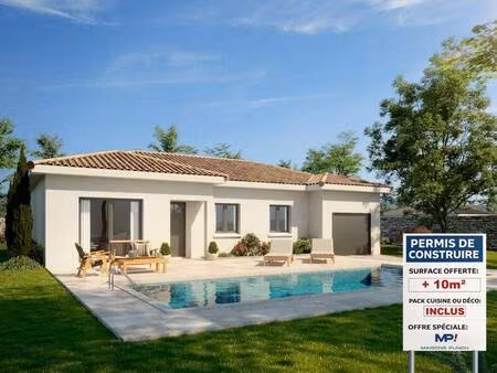 terrain avec maison neuve à vendre