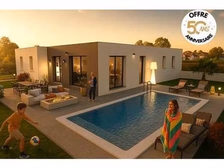 terrain avec maison neuve à vendre