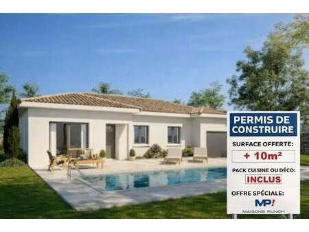 terrain avec maison neuve à vendre