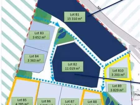 vente terrain 3 203 m²
